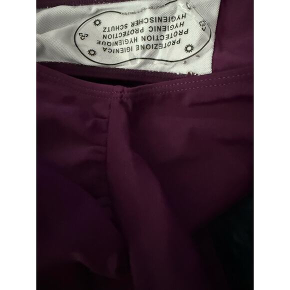 NWT New EastElegant Maternity Burgundy Cut-Out One Piece Swimsuit Size Medium - Picture 8 of 8